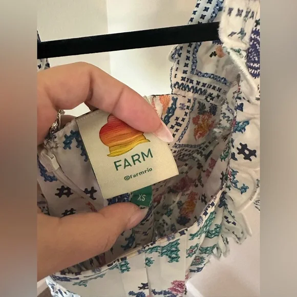 FARM Rio Floral Puff Sleeve Women's Romper XS - Picture 8 of 12